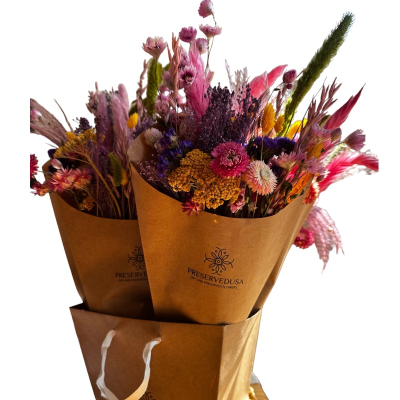 Bucket with 10 bouquets